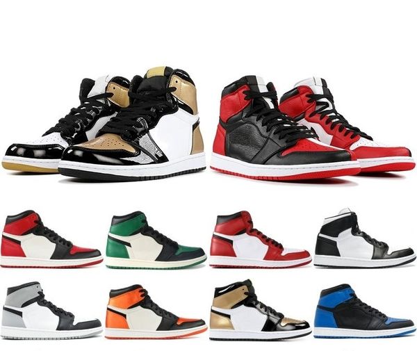 

new 1 1s high og shattered backboard black orange yellow white game royal gold unc new love men b basketball shoes women j1 sneakers