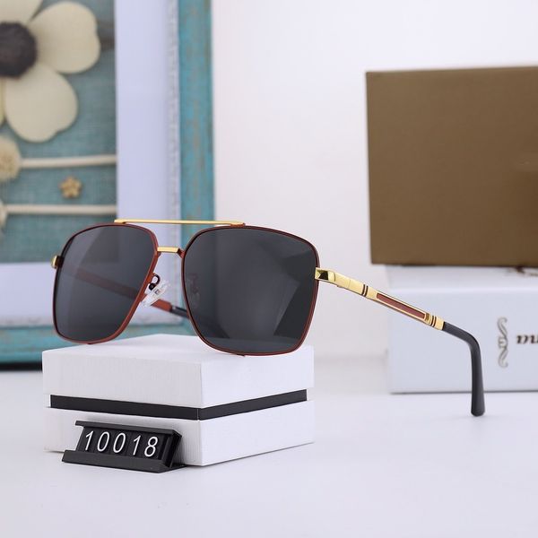 

designer 2020 new polarizing luxury metal men's sunglasses polaroid hd polarizing lenses 10018, White;black