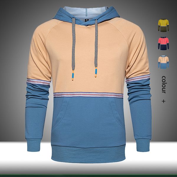 

2020 mens casual hoodies sweatshirt men long sleeve hooded sportswear man autumn winter fashion warm hoody pullover, Black