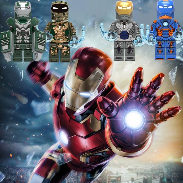 

the avengers endgam marvel iron man mark tony pepper potts captain america spider-man building blocks toys for children