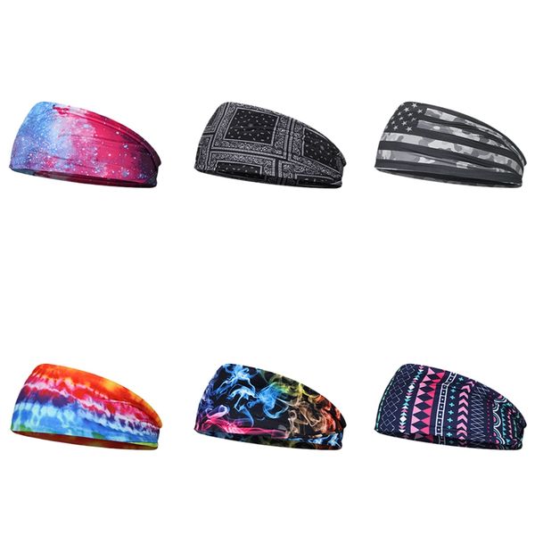 

absorbent cycling yoga sport sweat headband sweatband for women yoga hair bands head sweat bands sports safety, Yellow;black