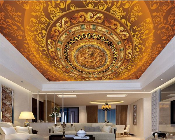 

custom animal 3d wallpaper european flowers and dragons living room bedroom 3d zenith interior mural wallpaper