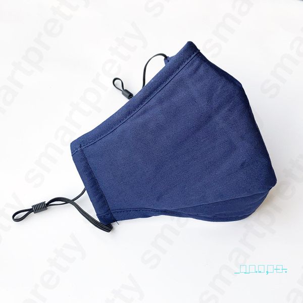 

dhl face masks reusable washable protective mask mouth cover dust pm 2.5 mouth-muffle cotton face macks solid color d33105, Blue