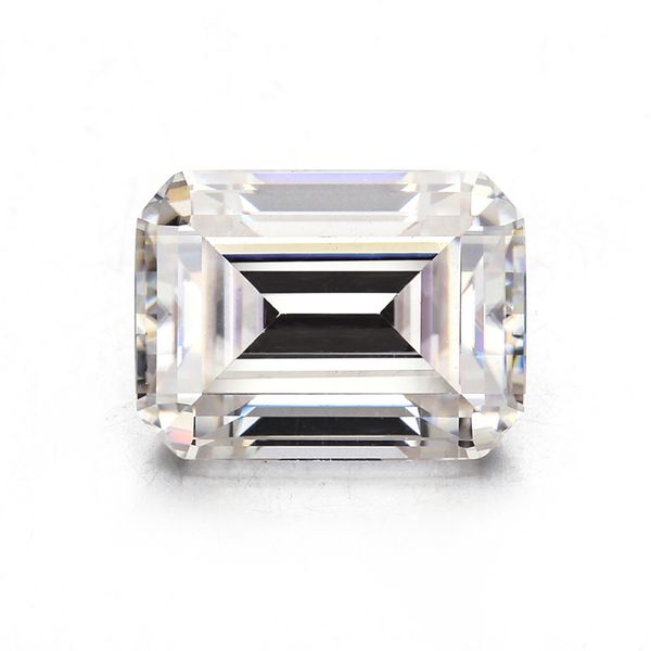 

lab created white emerald cut 7*9mm moissanites loose gemstone for jewelry, Black