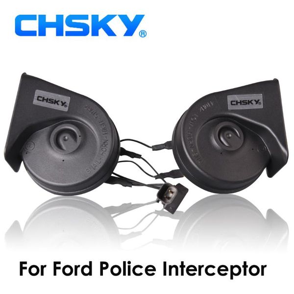 

chsky car horn snail type horn for interceptor 2013 to 2017 12v loudness 110-129db auto high low klaxon