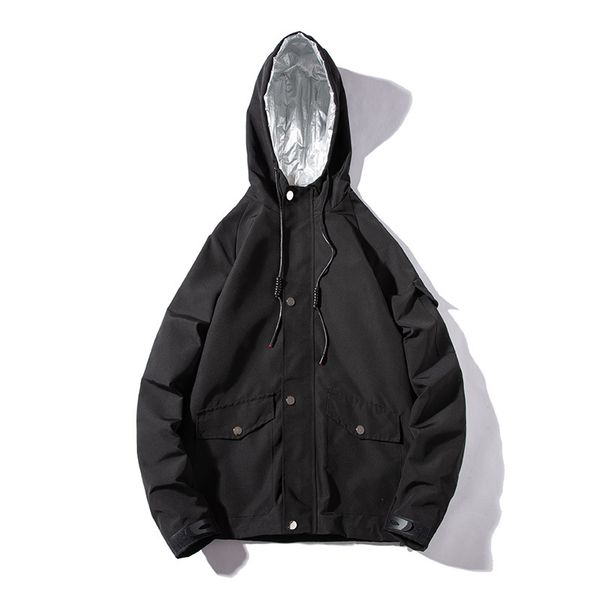 

hip hop jacket mens outwear coats hooded fashion windbreaker spring clothing 2019 new arrival m-xxxl black yellow camouflage, Black;brown