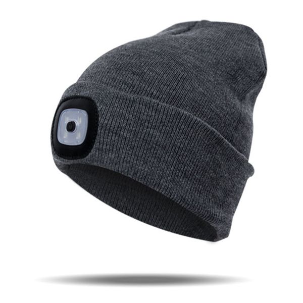 

hat outdoor climbing camping beanie fishing knitted running led light