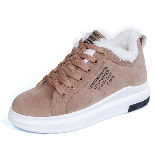 

cotton shoes female new women's boots winter plus velvet cotton shoes thick-soled warm snow women's boots, Black