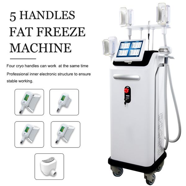 

5 handles cryolipolysis machines vacuum slim fat ing lipo fat removal weight loss cryo slimming equipment for beauty spa salon use