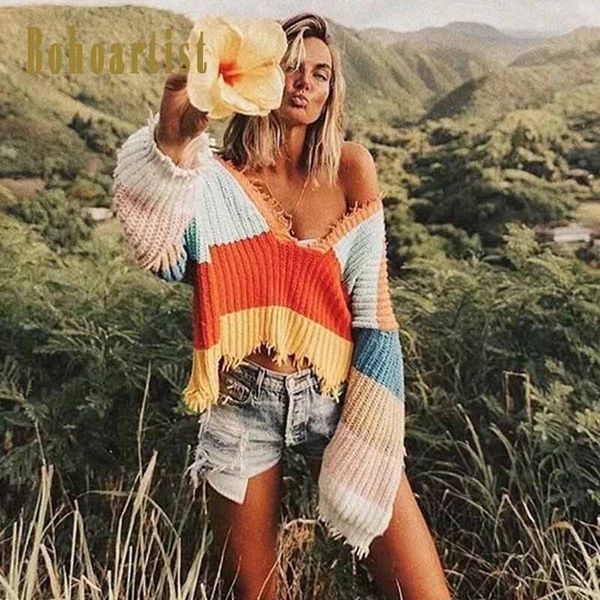 

bohoartist winter boho office lady casual plus size women knitwear loose stripe girls fashion large sizes orange female sweaters, White;black