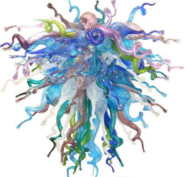 

Lamps Modern Hand Blown Glass Chandeliers Multi Color LED Chandelier Lighting for Living Dining Room Light Fixtures