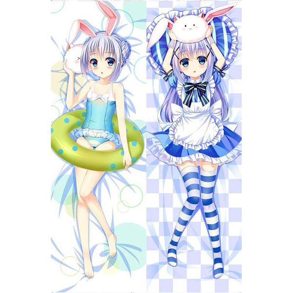 

japanese anime is the order a  kafuu chino throw otaku dakimakura gifts bedding hugging body pillow case 150x50 cm