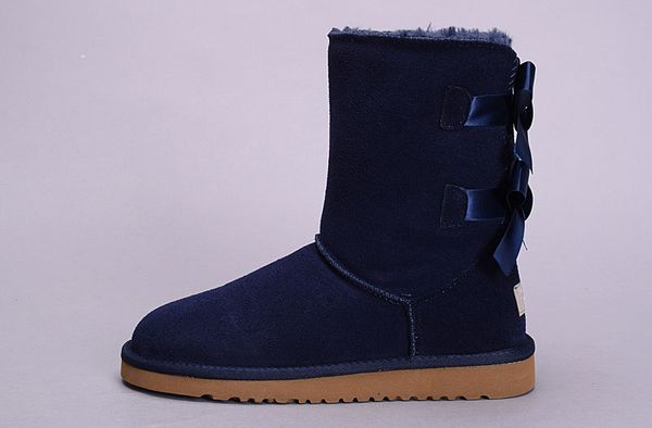 

2020 discount australia classic wgg bowtie womens snow boots chestnut red black grey navy blue girls ankle boots half kneel boots chaussures