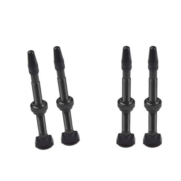 

4 шт алюминиевый 60мм черный горный велосипед бескамерная presta valve stem