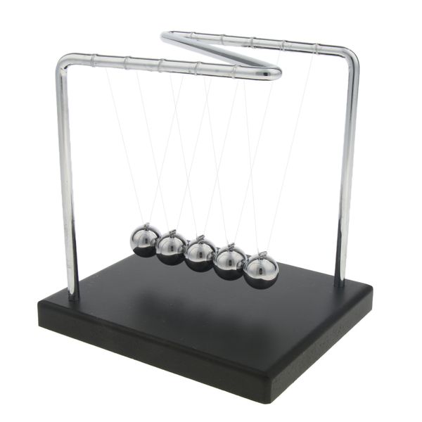 

newton cradle balance ball,toy christmas miniatures gift,steel physics science pendulum,kids educational toy,figurines