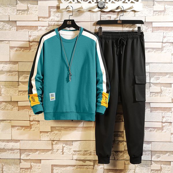 

2020 tracksuit men fashion men suits bran tracksuit men/women sweatshirts+sweatpants autumn wintermen's suits -5xl, Gray