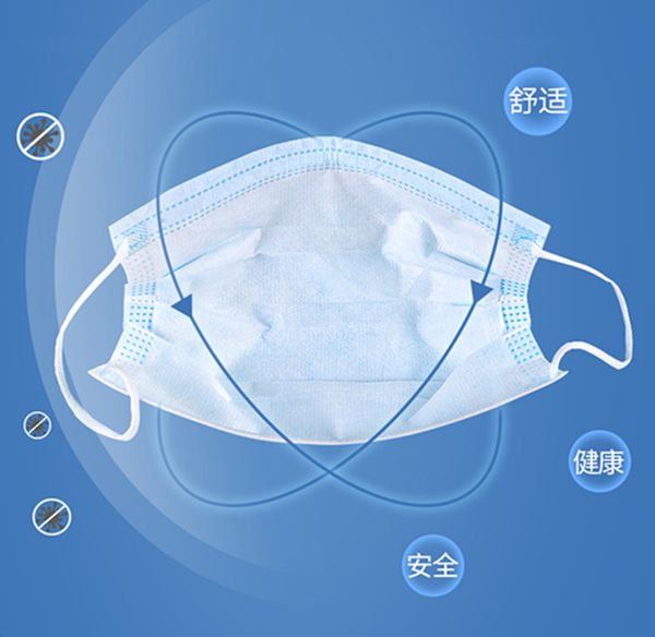 

ce certification, disposable three-layer protective mask pm2.5 anti smog, filter mask dhl fast delivery within 24 hours