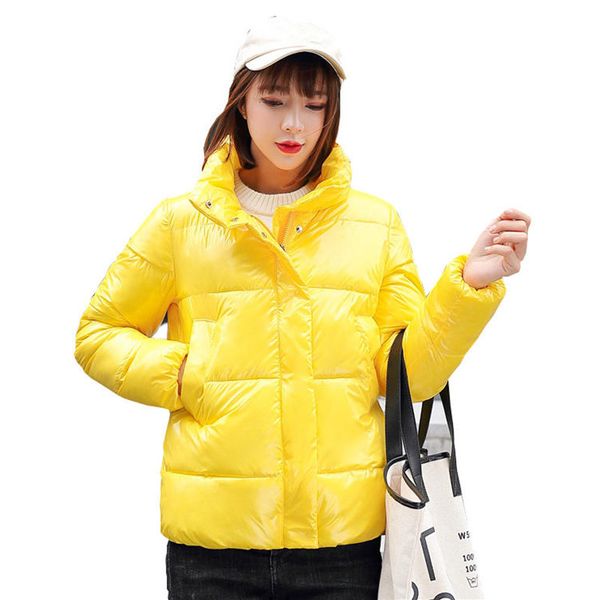 

winter jacket women parka casual short down cotton coat female loose warm thick winter coat women clothes padded outerwear q1956, Tan;black