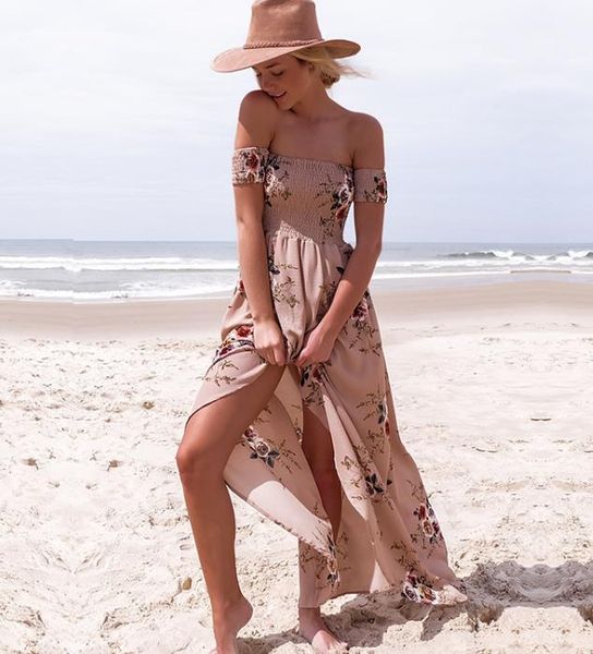 

women s bikini swimwear 2020 wrapped chest print dresses summer sleeveless dresses beach long seaside holiday dresses seaside holiday, Black;gray