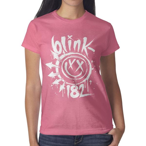 

blink 182 punk rock funny face ink розовые женские футболки, майки, майки, футболки дизайнерские футболки дизайнер на заказ классическая фут, White
