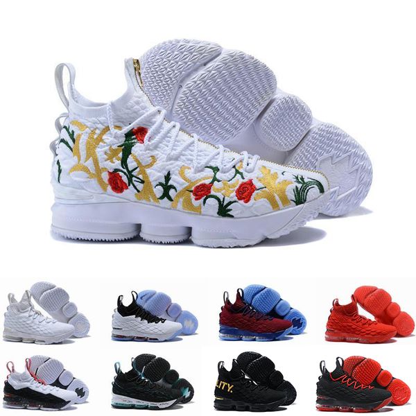 

2019 высокое качество новый прах призрак леброн 15 баскетбольные обувь прибытие кроссовки 15s мужские повседневные 15 kingjames спортивные о, Black