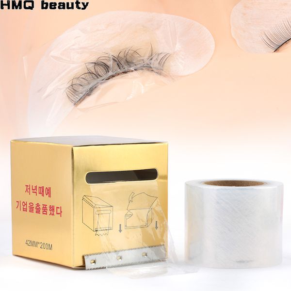 

1 box eyelash remover clear plastic wrap eye use preservative film professional false eyelashes extension permanent makeup tool
