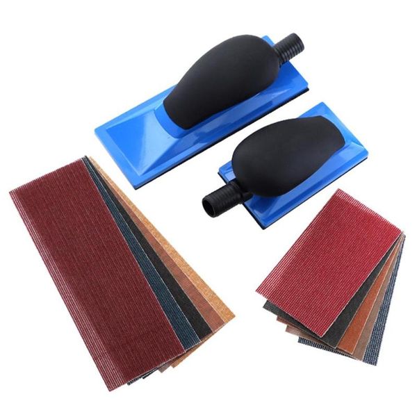 

1pc sanding block hand dust extraction sanding grinding dust abrasive tool with mesh sandpaper hand tool
