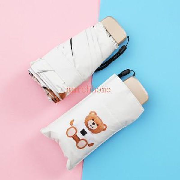 

bear style umbrella women men claasic umbrella 5 fold folding ultra-light sun-proof and uv-proof sun umbrella