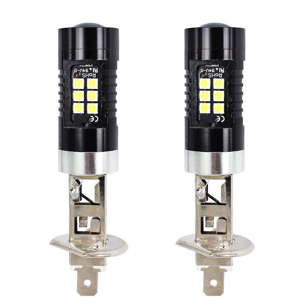 

2pcs h1 3030 6500k dc12v 21w car led fog light 21led car light lamp bulbs 21w