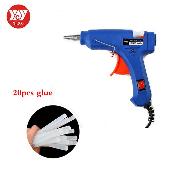 

20шт 7mmx250mm горяч-melt клей пистолет ремонт литых аксессуары прозрачный горячего расплава пистолет клей палочки для клей diy инструменты