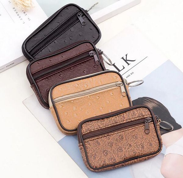 

100pcs mix coin purses men pu coin wallet small clutches men's purse coin pouch short wallet, Red;black