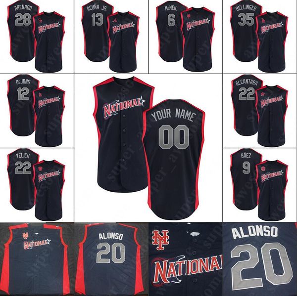 

National All 2019 Star Baseball Jersey Max Scherzer Anthony Rendon Will Smith Mike Soroka Kirby Yates J.T. Realmuto Josh Bell Zack Greinke