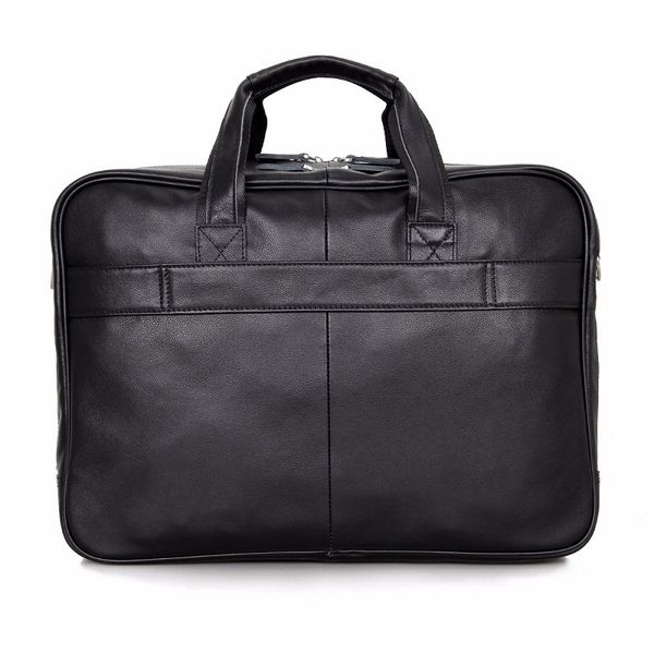 

guarantee genuine cow leather briefcases men's lapbag for man double handler handbag 7367