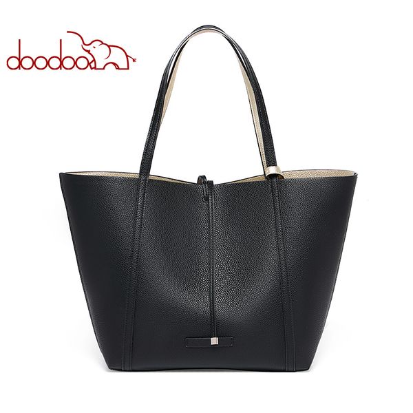 

doodoo 2020spring new women bag large capacity tote soft skin korean fashion shoulder bag open lithe carry shoulder bags pu