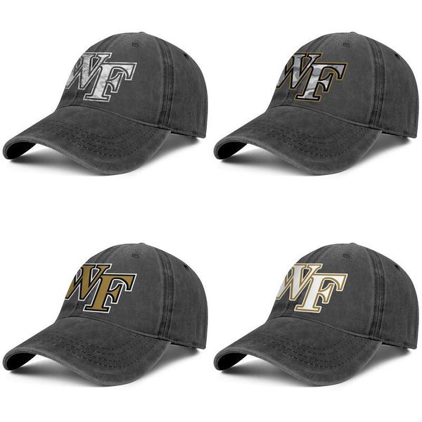 

wake forest demon deacons логотип унисекс джинсовая бейсболка пользовательские старинные модные шляпы серый камуфляж баскетбол мраморная печ, Blue;gray