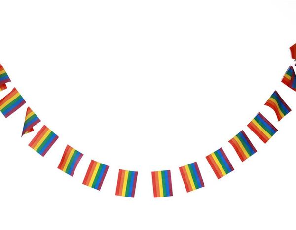 2019 14 21cm 5 5m String Lesbian Gay Pride Lgbt Flag Rainbow