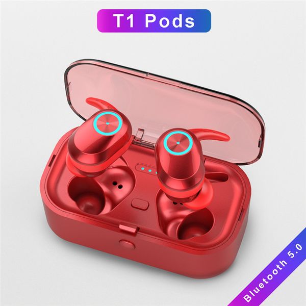

T1 pod tw dual ear tereo head et bluetooth 5 0 head et hifi deep ba ound low power con umption wirele headphone for huawei iphon