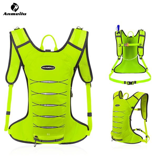

anmeilu lightweight 3l running hydration backpack sport backpack trail running marathon bag cycling backpack, no water bag