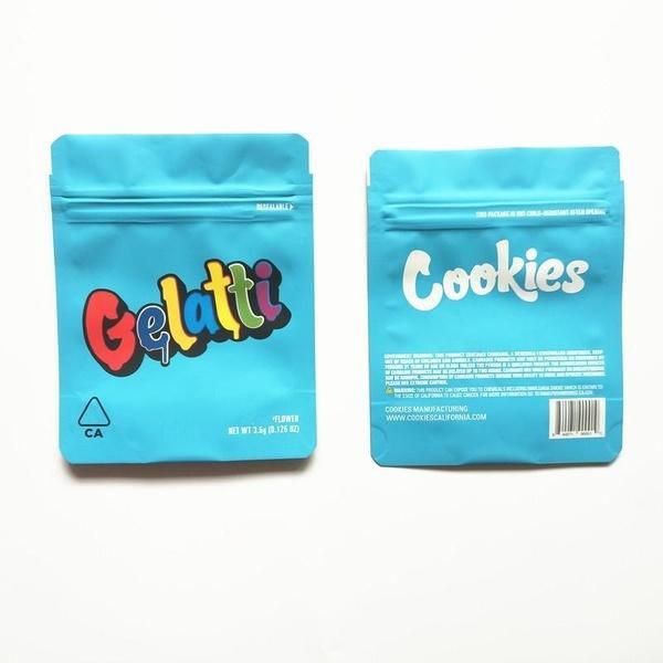 2021 Newest Hot COOKIES California SF 8th 3.5g Mylar Childproof Bags