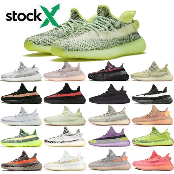 

kanye west v2 cloud white citrin дизайнерские кроссовки выведены черный 3 м светоотражающий zebra green glow lundmark мужчины женщины спорти, White;red