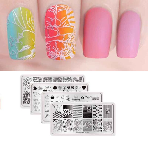 

born pretty thanksgiving series stamping tempalte turkey pumpkin halloween festival nail art stamping plate diy manicure stencil, White