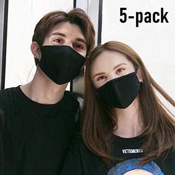 

25/50/100 pcs ic labs face pm2.5 masks with breathing 100% cotton washable reusable cloth masks protection from dust pollen pet dander