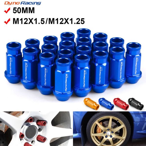 

dynoracing m12x1.5 / m12x1.25 алюминиевых заготовок racing wheel гайки для хонда для форд для toyota 20шт / набор