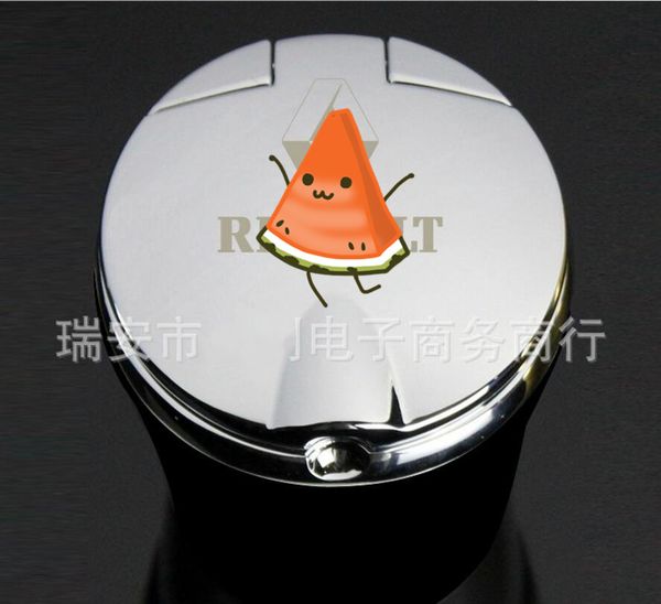 

3 цвета новый автомобиль пепельница для хранения мусора кубок контейнер светодиодные сигары пепельница для renault стайлинга автомобилей авт