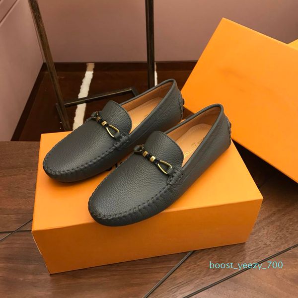 

designer leisure driving peas men's soft bottom sets loafers 19 new made in italy b70, Black