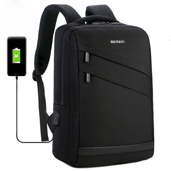 

business lapbackpack 14 15.6 inch fashion men travel back pack multifunction nylon school black bagpacks for teenagers