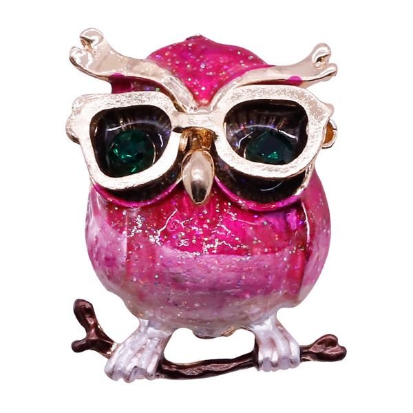 

owl brooch woman accessories decoration cardigan lovely brooch cartoon concise ornaments alloy small pin buckle, Gray