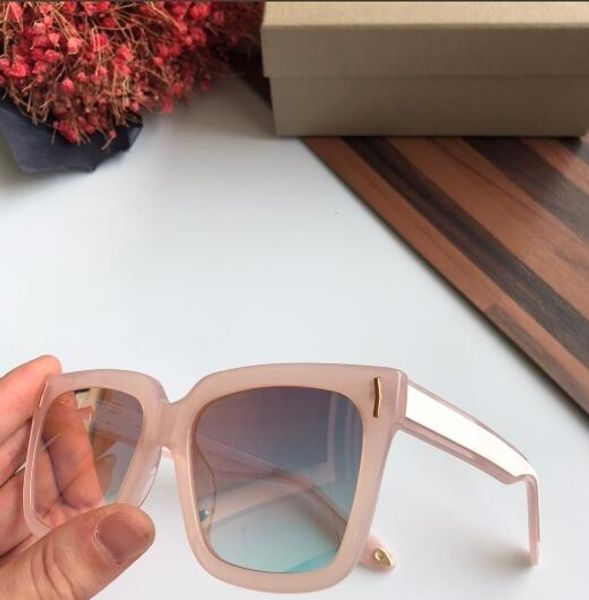 

2019 pink transparent silver frank frame blue square glasses fashion designer men women sell sunglasses with box and dastbag, White;black