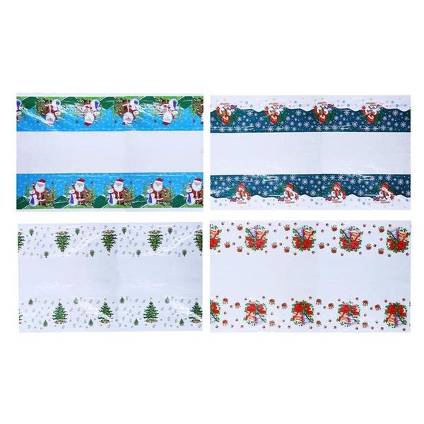 

home christmas cartoon pattern printing pvc tablecloth home decoration