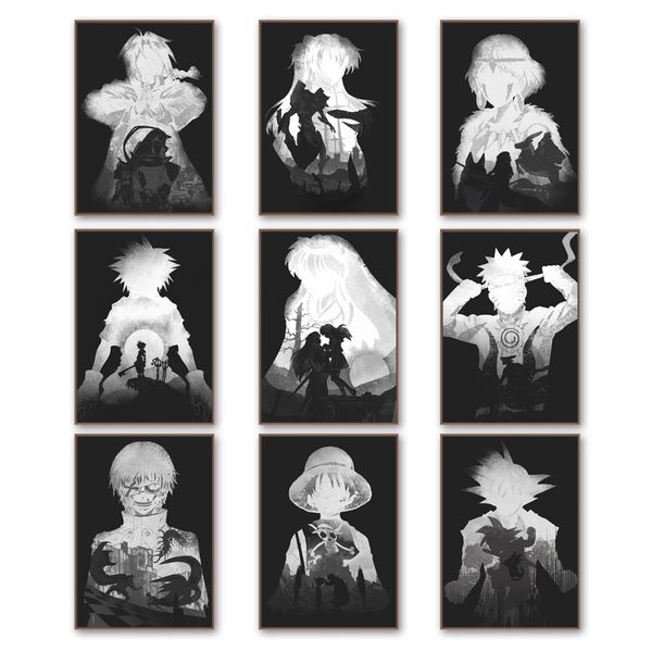 

super one piece naruto princess mononoke anime posters and prints wall art canvas painting wall pictures home decor